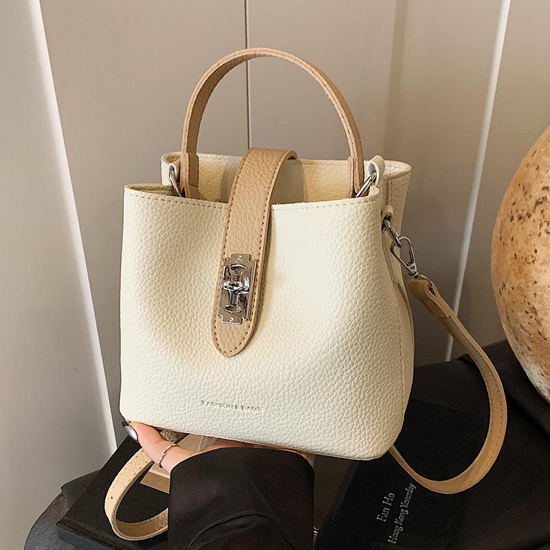 Spring and Summer Hand-held Bucket Bag, Women's High-end Texture, Fashionable and Versatile Crossbody Bag, Stylish Single Shoulder Women's Bag