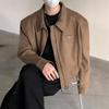 Men's High-End Short Baseball Jacket with Padded Shoulders - 2024 Spring/Autumn Collection