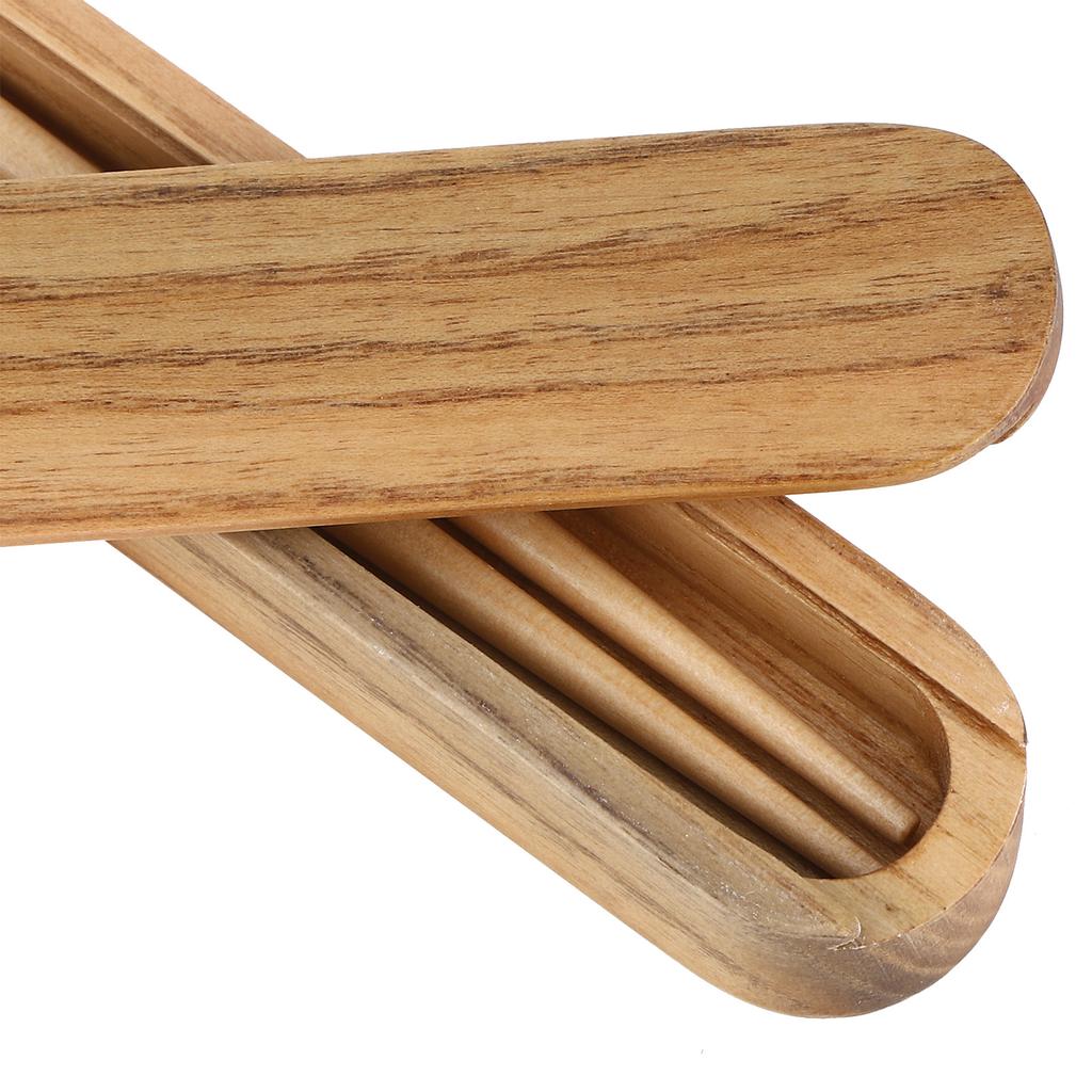 Reusable Wooden Chopsticks Portable Tableware Gift Set Kitchen Utensils for Eating with Box(White Wax Chopstick Box Chopsticks )