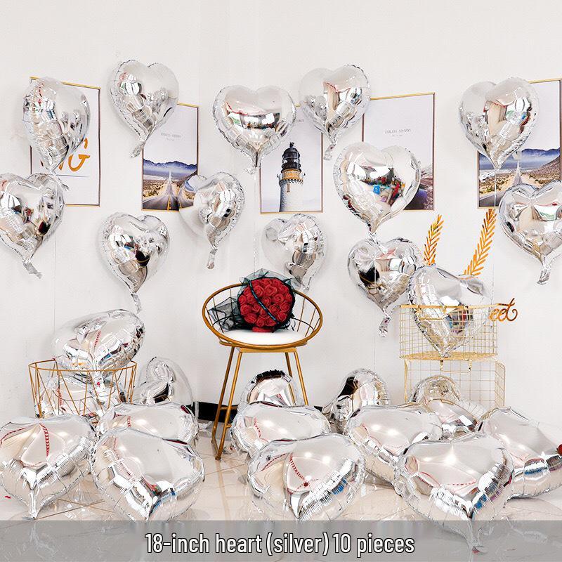 

Набор фольгированных шаров в форме сердца 18 дюймов для свадеб и дней рождения
