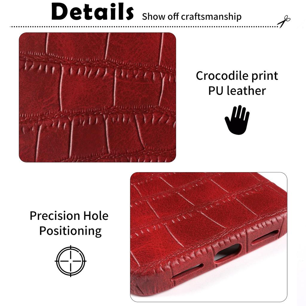 Premium Magnetic Crocodile Pattern Leather Case For iphone 17 Pro Max 16 15 14 13 12 11 For Magsafe Full Wrapped PU Back Cover