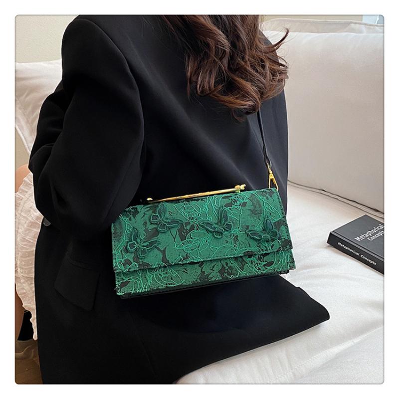 2025 Nuove Borse da Donna Mori Moda Ragazza Dolce Pizzo Fiocco Singola Spalla Manico Metallico Catena PU Borsa Quadrata Piccola alla Moda per Regali di Festa Femminili