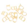 12pcs Oval Finger Splints 6 Sizes Strong Support Stretching Relaxing Oval Trigger Finger Splints for Mallet Arthritis Straightening