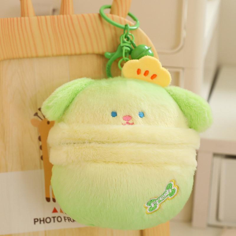 Adorable Transforming Dog Egg Plush Toy Soft Feather Cotton Filling