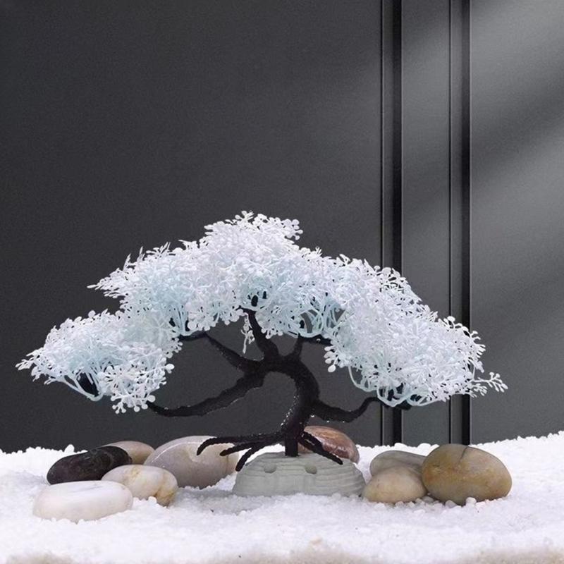 Artificial Water Plant Pine Tree For Aquarium Decoration Underwater Landscape Easy Maintenances Fishtanks Ornament