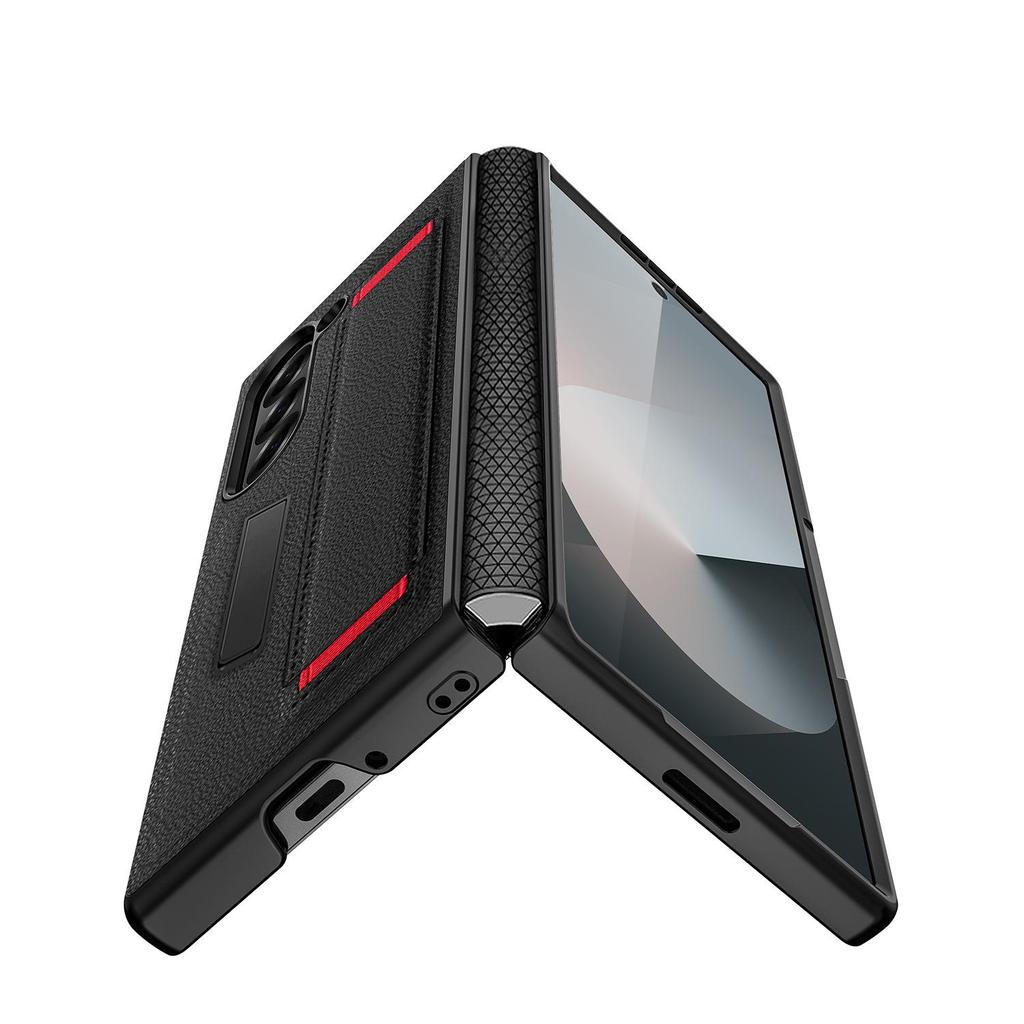 Samsung Fold6/Fold5 Protective Case with Wrist Strap and Hinge Film