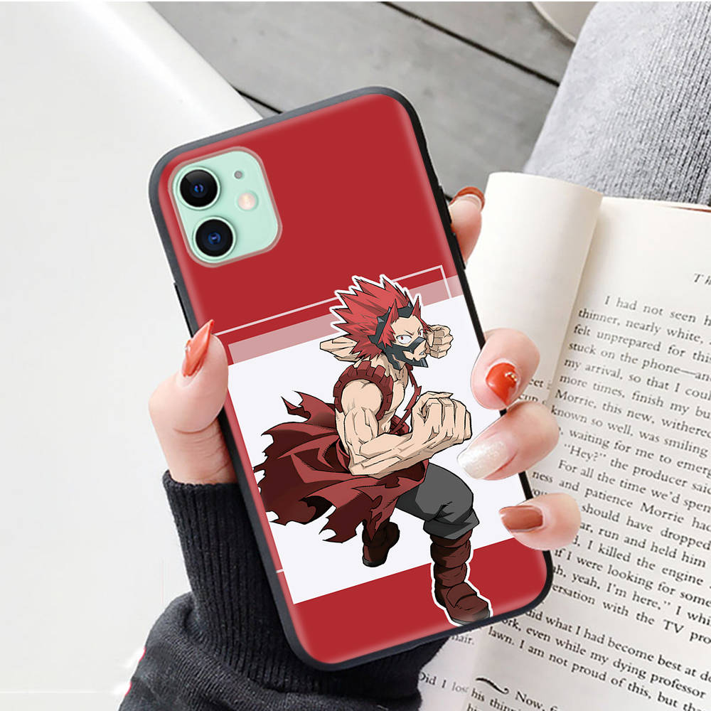 Black Case for Xiaomi Poco X6 X4 M5 M6 F5 F6 C65 C55 C50 C51 C40 Pro Redmi 14C A3X 13C 12C 11T 10A 9C Note 7 6 8A Plus W-49 My Hero Academia