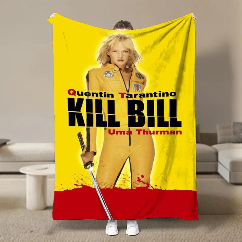 8 Size Classic Hot Movie Kill-Bill Flannel Blanket Home Sofa Lunch Break Blankets Children Student Blankets Nap Cover Kid Gift