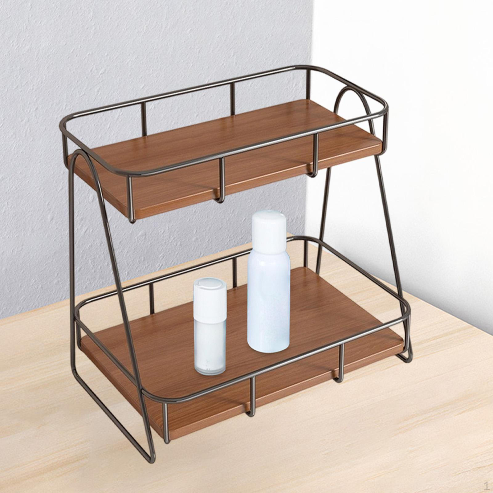 Countertop Organizer, Storage Rack, Retro Decor, Display Shelf, 2-Tier Cup Riser S