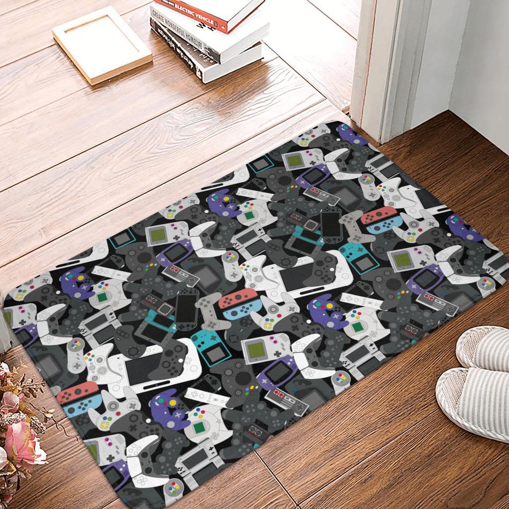 Game Controller Door Floor Kitchen Bathroom Mats Anti-Slip Outdoor Gamer Gift Doormat Living Room Entrance Carpet Rug
