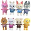20cm Skzoo Plush Toys Stray Kids Cartoon Stuffed Animal Wolf Chan Plushies Doll Cute Companion Adults Fans Gift for Cuddly Fluffy Huggable Kawaii