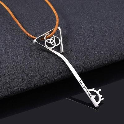 HPLovecraft Cthulhu Mythos Náhrdelníky Ženy Kľúč vedomostí Boh Yog Sothoth Star Odznak Prívesok Choker Kožená retiazka Šperky