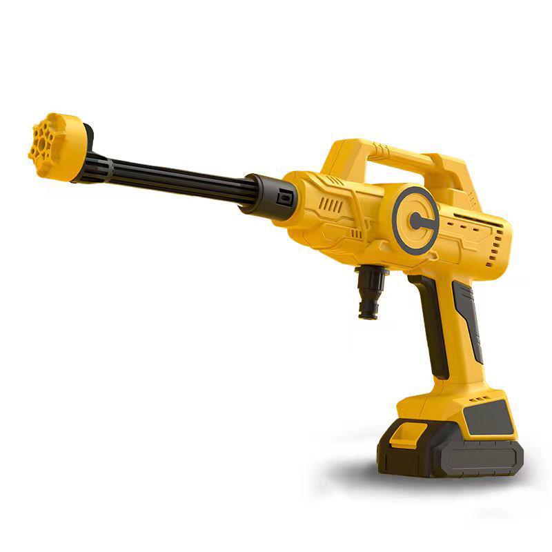 Rechargeable Wireless High-Pressure Car Washer - Lithium Battery Powered High-Power Water Gun for Household Car Cleaning