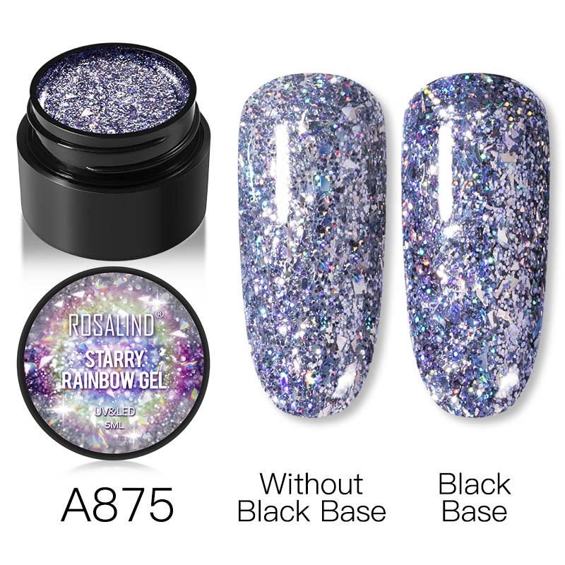 ROSALIND 5ml Starlight Diamond Gel Bright pentru Nail Art Design Lampă LED/UV