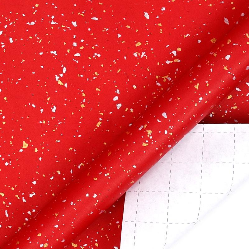 High-End Gold Foil White Kraft Paper Roll, 80g, 10m - Perfect for Birthday Gift Wrapping in Rich Colors