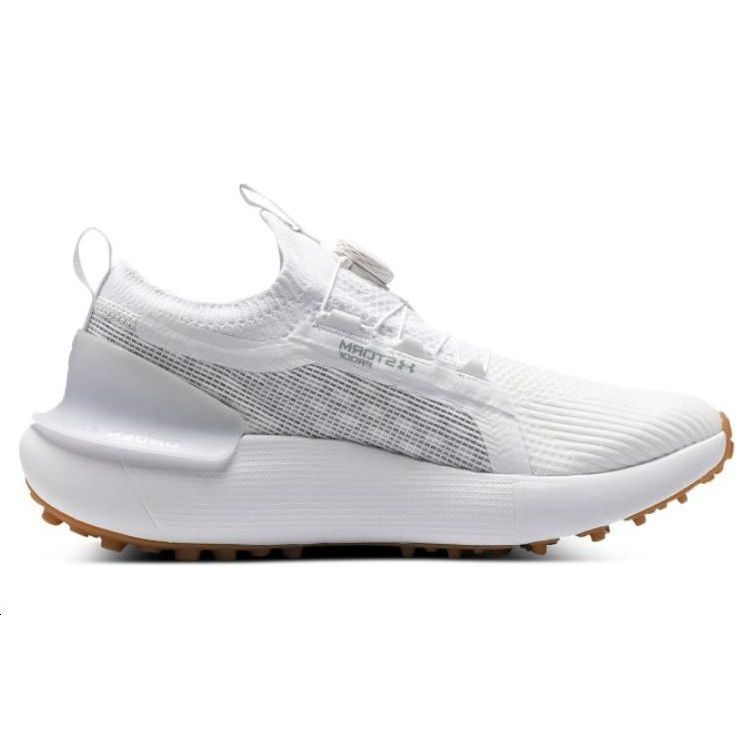 Under Armour HOVR Phantom Boa Minimalist Comfortable Shock Absorbing Durable Low Top Golf Shoes Men Sneaker White 3027380-100