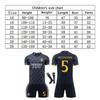 Real Madrid Bellingham Football Jersey 2024-25 Kids Soccer Kit, YSHT Youth Sports Apparel, White/Black, Breathable & Lightweight