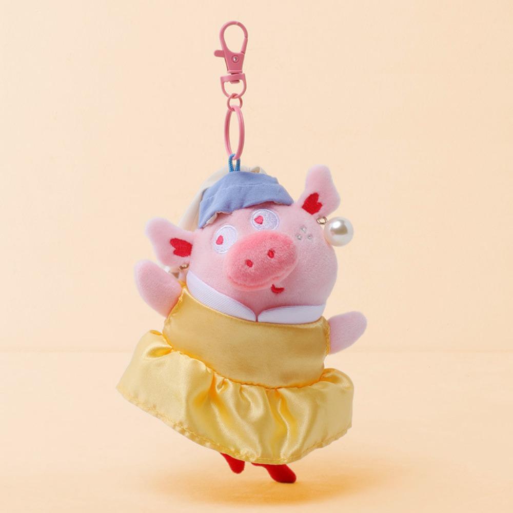 

High Quality Pig Stuffed Plush Keyring Soft Plush Cartoon Pig Doll Pendant Children s Gifts style D