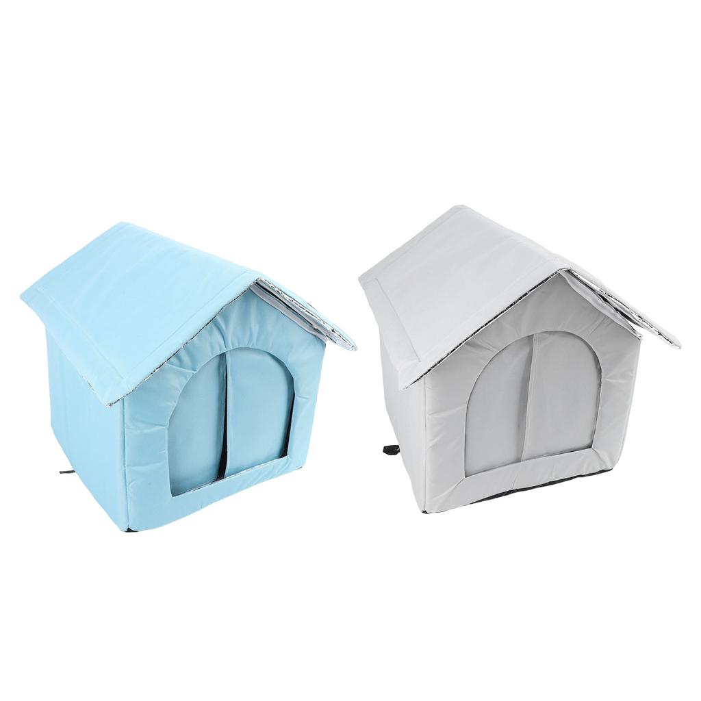 Outdoor Cat House Water Resistant Weather Proof Spacious Enclosed Winter Insulated Cat Shelter for D