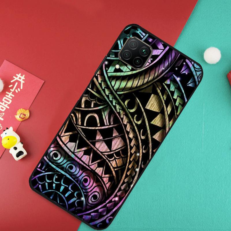 Maori Samoan Polynesian Tribal For Huawei Nova 12S 9 10 SE 7i 8i 11i 12i Y60 Y61 Y70 Y72 Y73 Y90 Y91 P20 P30 P40 Lite Case