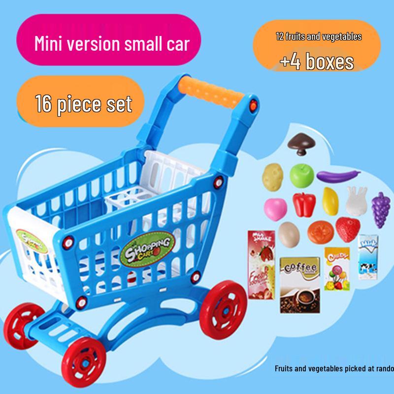Kids' Shopping Cart Toy Set with Fruit Cutting (Multiple Sizes)