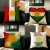 Flag KKurdistanFFlag Cushion Cover Creative Pillowcases for Interior Decoration Office Living Room Home Car Hot