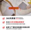 Leather little white shoes 2025 summer new net shoes retro famous trendy shoes casual breathable single shoes flat women's shoes