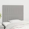 VidaXL Headboards 2 Pcs Light Grey 100x5x78-88 Cm Fabric 3116560