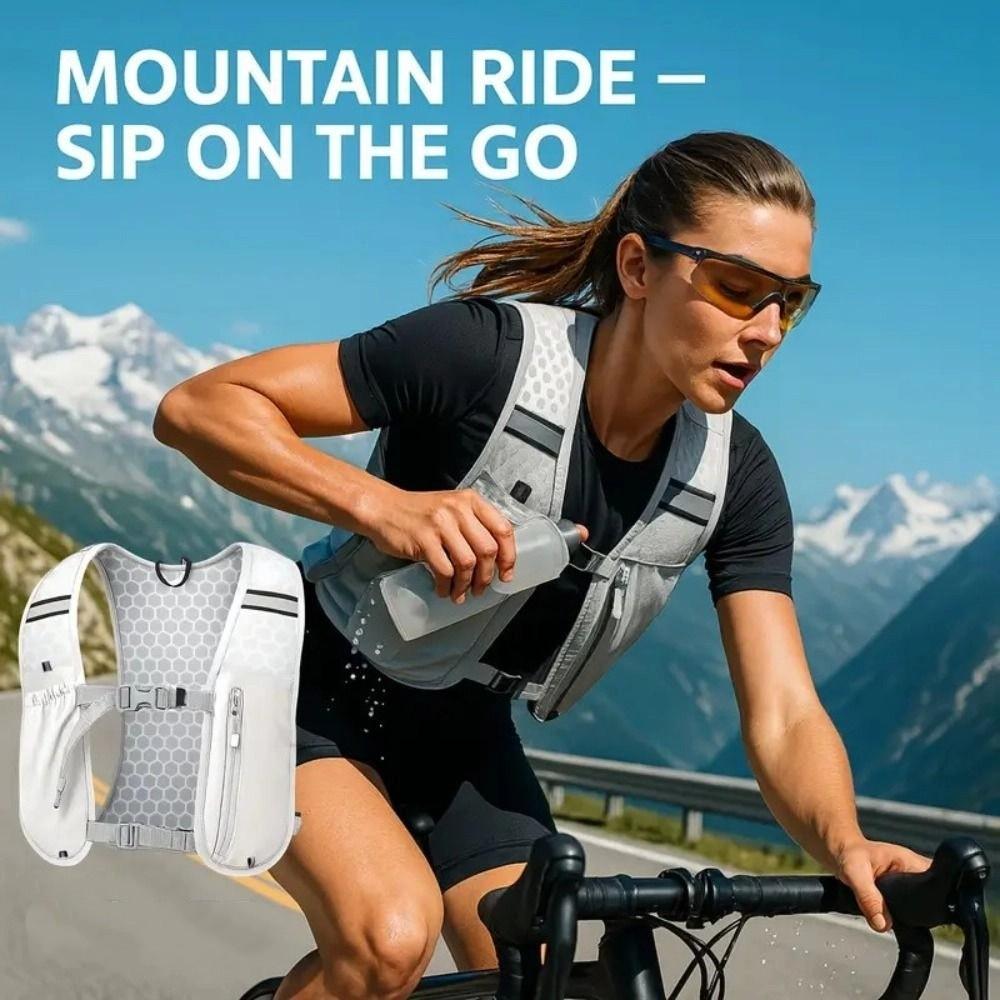 Adjustable Running Hydration Vest Bag Breathable Outdoor Running Vest  Hiking
