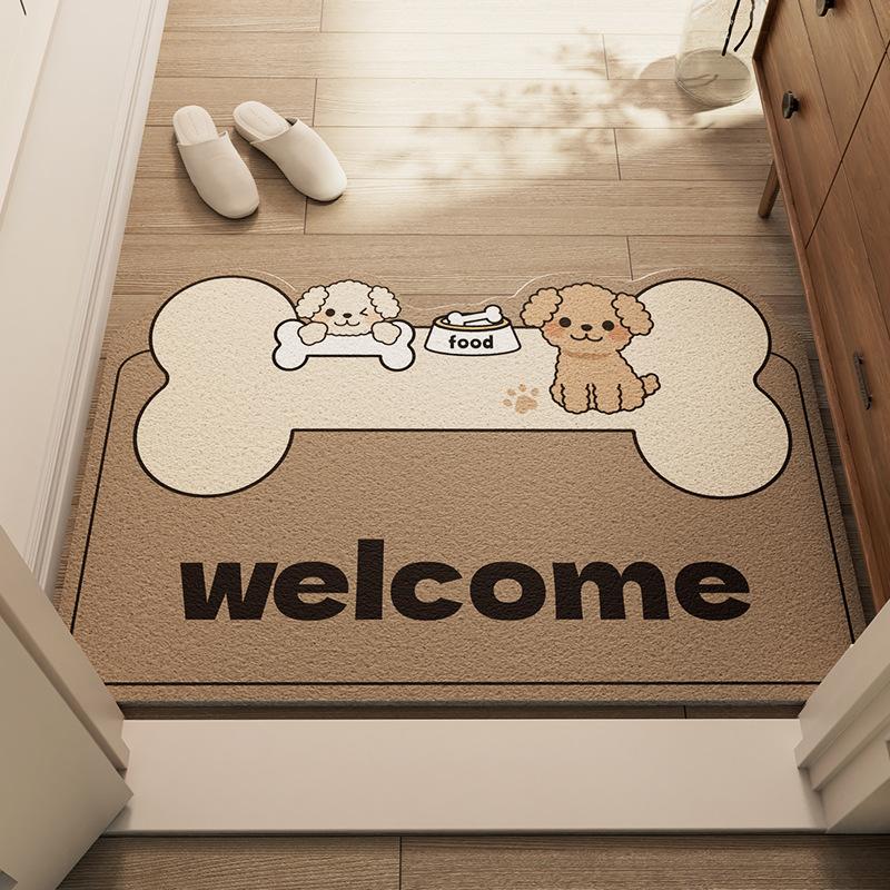Light Luxury Home Floor Mat Door Entry Floor Mat Can Be Cut Silk Ring Floor Mat, Dirt-Resistant And Easy To Take Care Of Floor Mat Non-Slip Mat