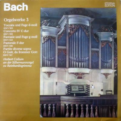 LP Record JOHANN SEBASTIAN BACH  HERBERT COL  Orgelwerke 3 Toccata Und Fuge Dmo 825601 ETERNA 1975 German Dem Classical Used