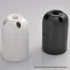 E27 Screw Base Clip-On Plain Plastic Lamp Holder Socket
