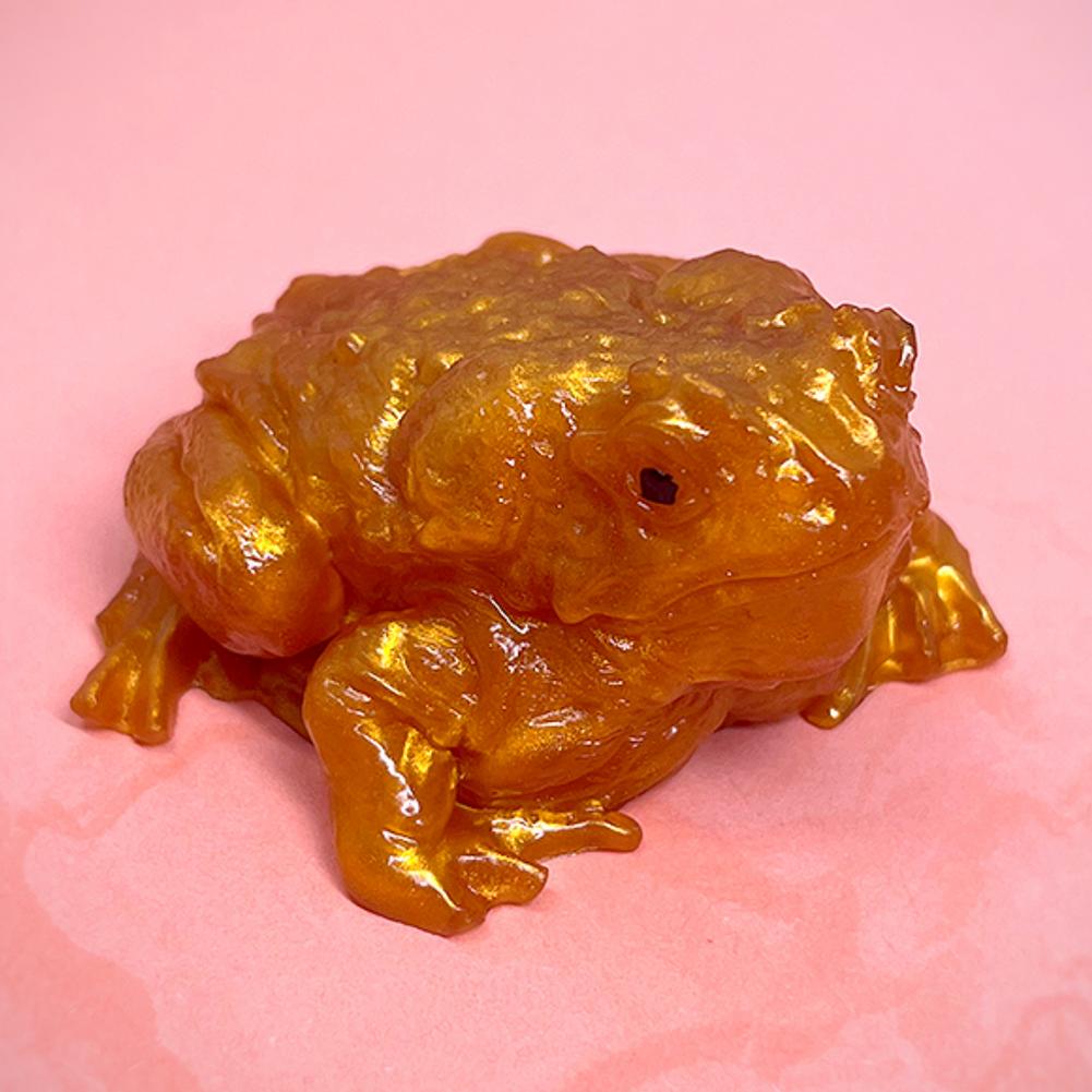 Stress Relief Frog Squeeze Toy Simulation Frog Model Soft Rubber Fake Frog Lucky Frog Crafts Anti-Stress Hand Pinch Toy