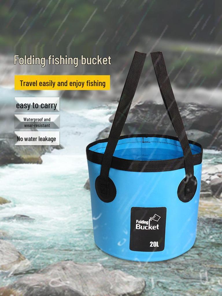 Collapsible Outdoor Fishing and Car Wash Bucket
