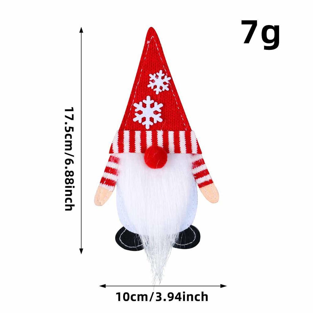 Cute Faceless Old Man Felt Cloth Knife & Fork Set - Christmas Table Setting Props