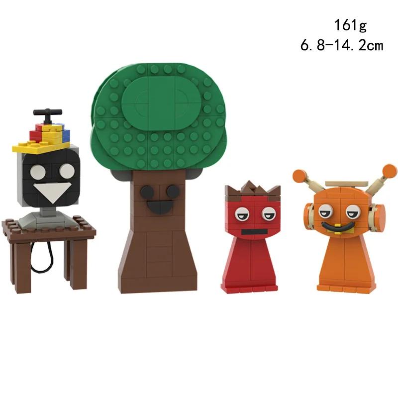 Sprunki Toy Bricks Game Incredibox Sprunki Elf Building Blocks Dark Horror Mode Actionfigurer Monterte Murstein Julegave