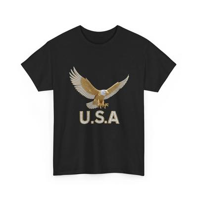 Bald Eagle USA T-Shirt | Luxury Patriotic Eagle T-Shirt, Veteran Gift, USA Pride