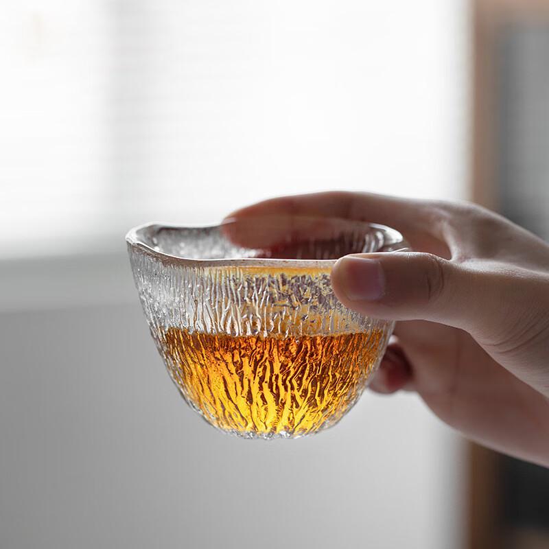 Zhinianhua Hammered Crystal Glass Teacup