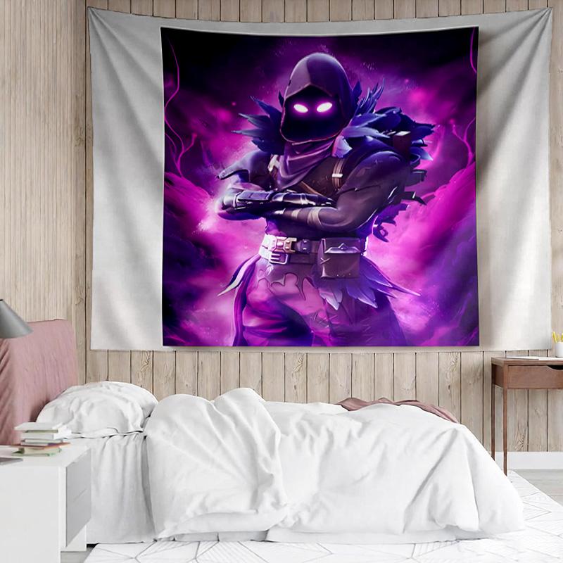 F-Fortnite game Tapestry for Bedroom Aesthetic Classroom Tapestries Wall Hanging for Living Room Dorm Office,Ideal Creative Gift