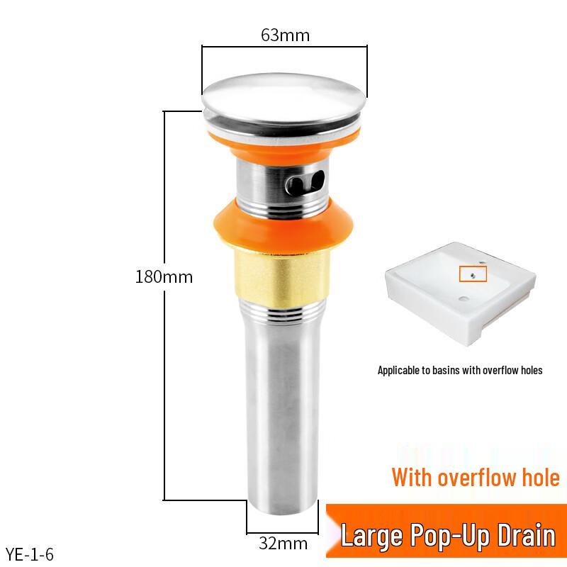 

3-Pack Stainless Steel Pop-Up Basin Drainer Kit