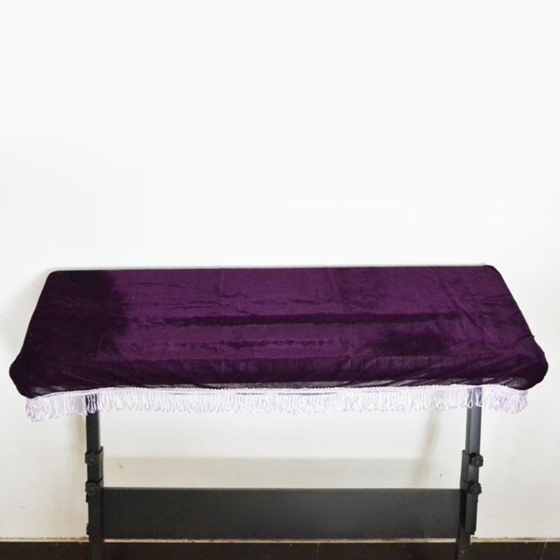 Soft Fit Dust Cover for 61 Key Electronic Keyboards with All Brands Velvet Material Protects from Dust and Moisture