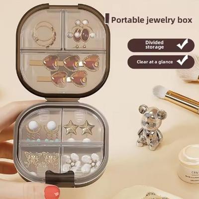 With Separate Compartment Mini Jewelry Organizer Cute Portable Pill Case  Travel