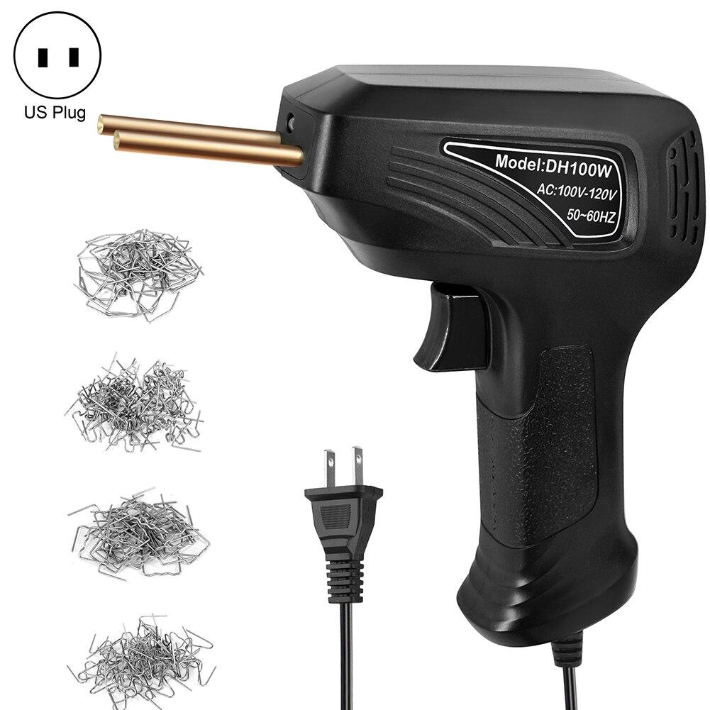 

100 Вт горячий степлер, пластиковый сварочный аппарат, пластиковый бампер, паяльник, гаражные инструменты, наборы инструментов для ремонта бамперов автомобилей, сварочный пистолет для ПВХ
