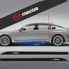 För Mazda 2 3 5 6 M5 Ms CX-4 CX-5 CX6 M3 M6 MX3 MX5 Biltillbehör 2st Kolfiber Bil Dörr Sidokjol Tröskel Stripe Klistermärken Dekaler