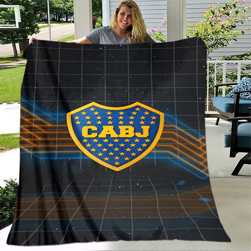 1pc Blanket - Club Atlético Boca Juniors Print Design, Lightweight Blanket for Sofa, Bed- Soft &Warm, Gift for All Seasons