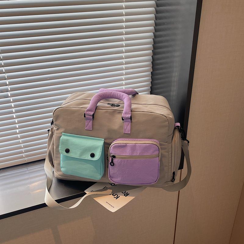Korean Style Travel Bag - Large Capacity, Dry & Wet Separation, Ins Yoga & Swimming Storage for Short Trips