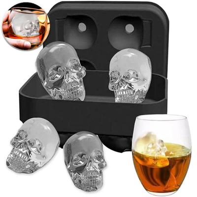 Silicone 3D Ball ,Skull, Diamond-Shaped Ice Mold ,Reusable Ice Cube Mold Ice Cube Trays,Easy Release,For Whiskey, Paty Supplies