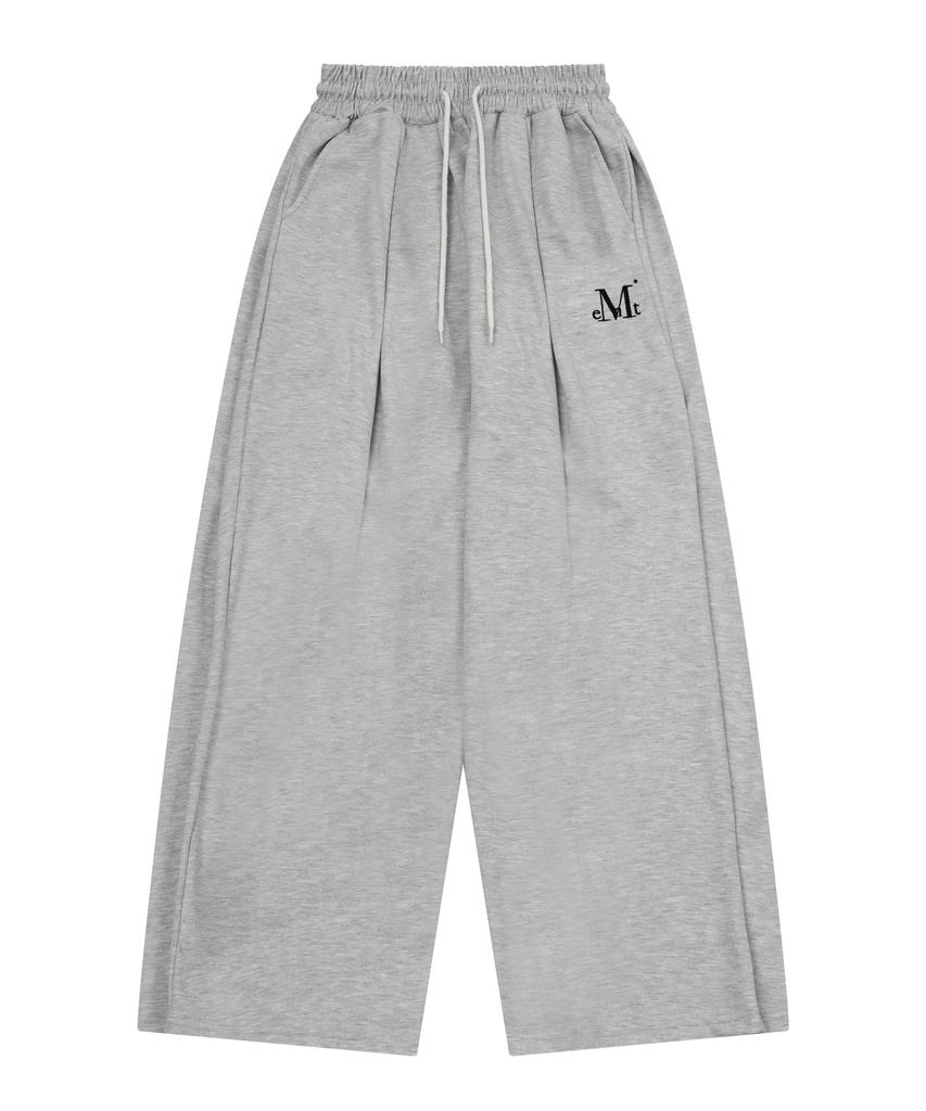 MUCENT Signature 4 Pintuck Wide Sweatpants (2 Colors)