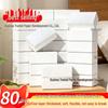 Five-Layer Thickened Restaurant Paper Napkins - Simple Packaging, Small Square Pull-Out, White