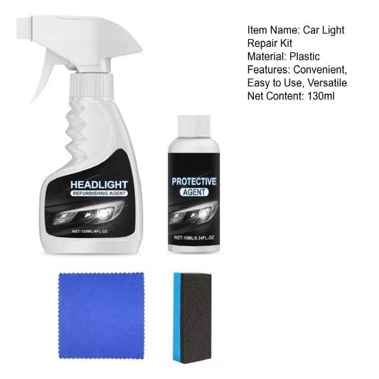Headlight Restoration Kit Headlight Kit Automotive Headlamp Cleaner and Restorer Restoration Kit Removing